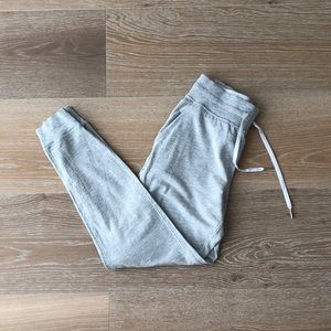 Grey lululemon warm down joggers size 4